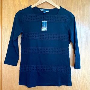 Karen Scott black shirt Petite Small